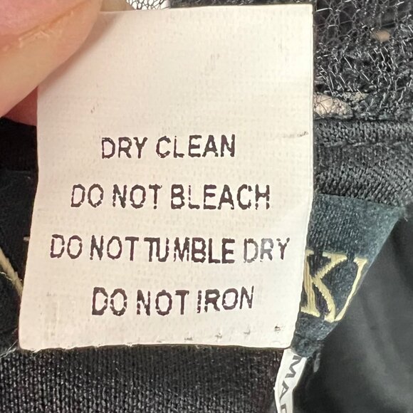 Nikibiki Black Lace Halter Cocktail Dress Size M Scalloped Hem - Picture 10 of 11